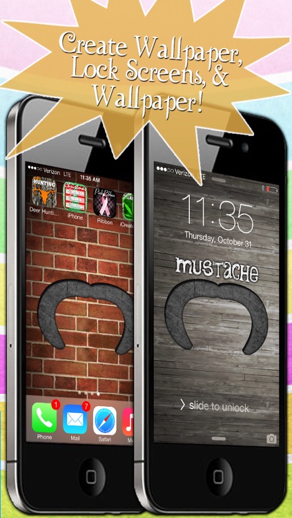 Mustache Mania for iOS7! - FREE HD Theme and Wallpaper Creator screenshot-3