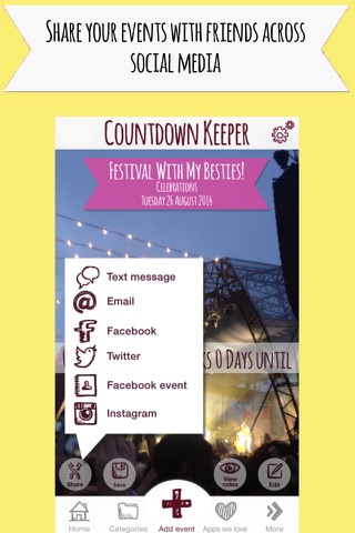 Countdown Keeper - Collect Moments Not Things - Count down to every big day in your life screenshot 4