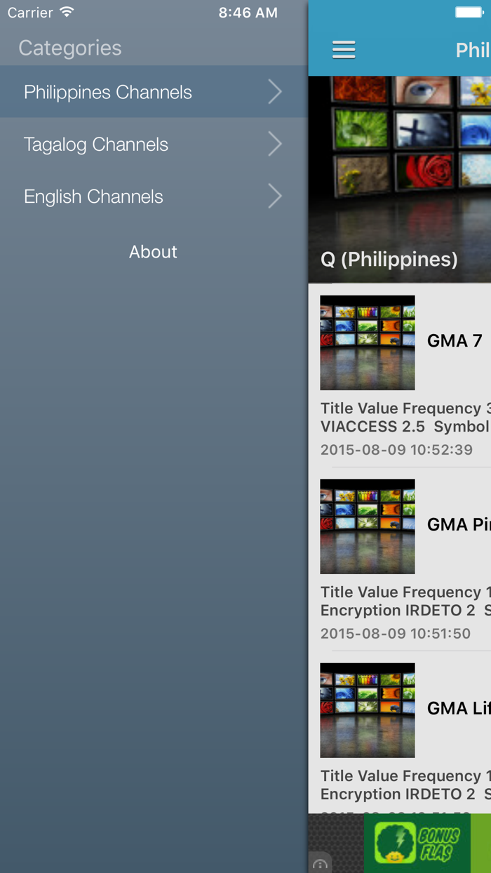 Philippines TV Channels Sat Info