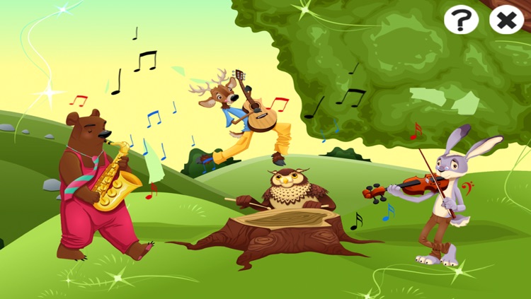 Animal game for children age 2-5: Get to know the animals of the forest with music screenshot-3
