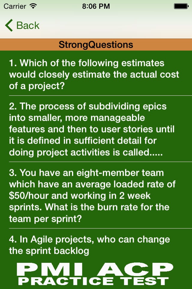 PMI ACP PRACTICE screenshot 4