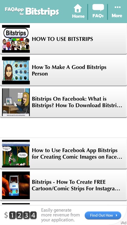 FAQApp for Bitstrips screenshot-3