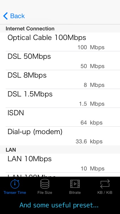 Bitrate Calc (bit rate, file size, and length calculator) screenshot-4