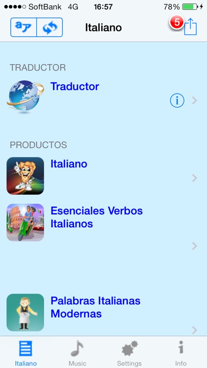 Italiano - Talking Spanish to Italian Translator and Phrasebook screenshot-3