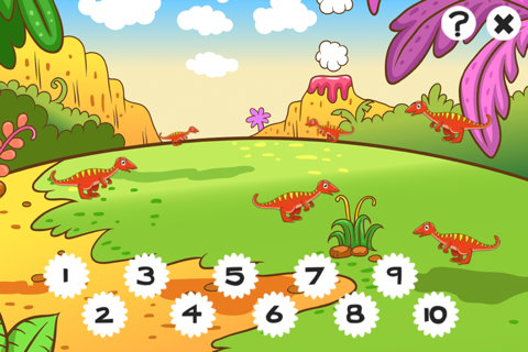 123 Count-ing & Learn-ing Number-s To Ten With Dino-saur. My Kid-s & Baby First Free Education-al Game-s screenshot 3