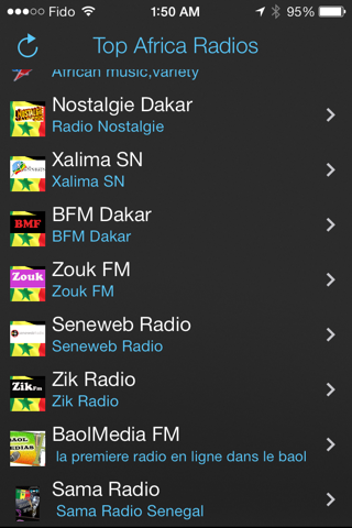 Top Africa radio screenshot 2