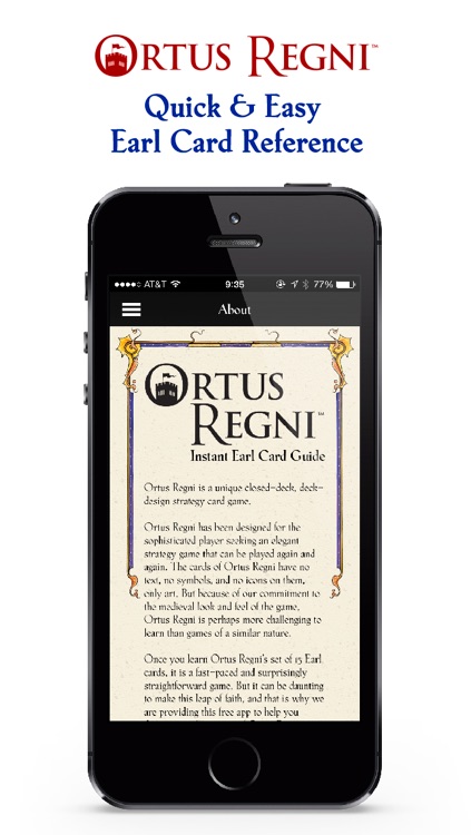 Ortus Regni: Instant Earl Card Guide