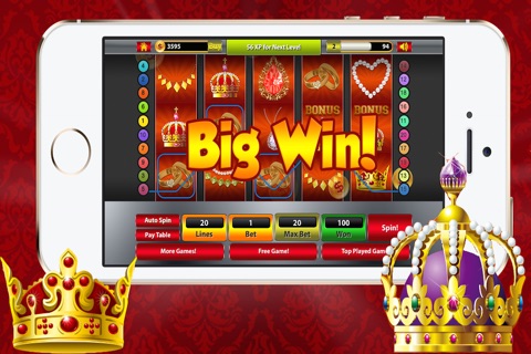 A Big Royal Gold Crown Jewels Slot Machine screenshot 3