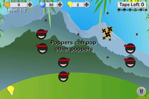 Ninja Poppers - Trained Warrior Explosive Puzzle Game screenshot 3