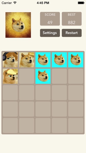 Super Swip and Slide 2048 Tiles Number Game for Doge Version(圖1)-速報App