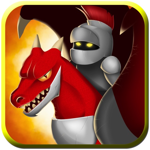 Nimble Fantasy Knight on Dragon vs Evil Monster - Kingdom of Dark Throne Summoner - iPhone/iPad Edition Game