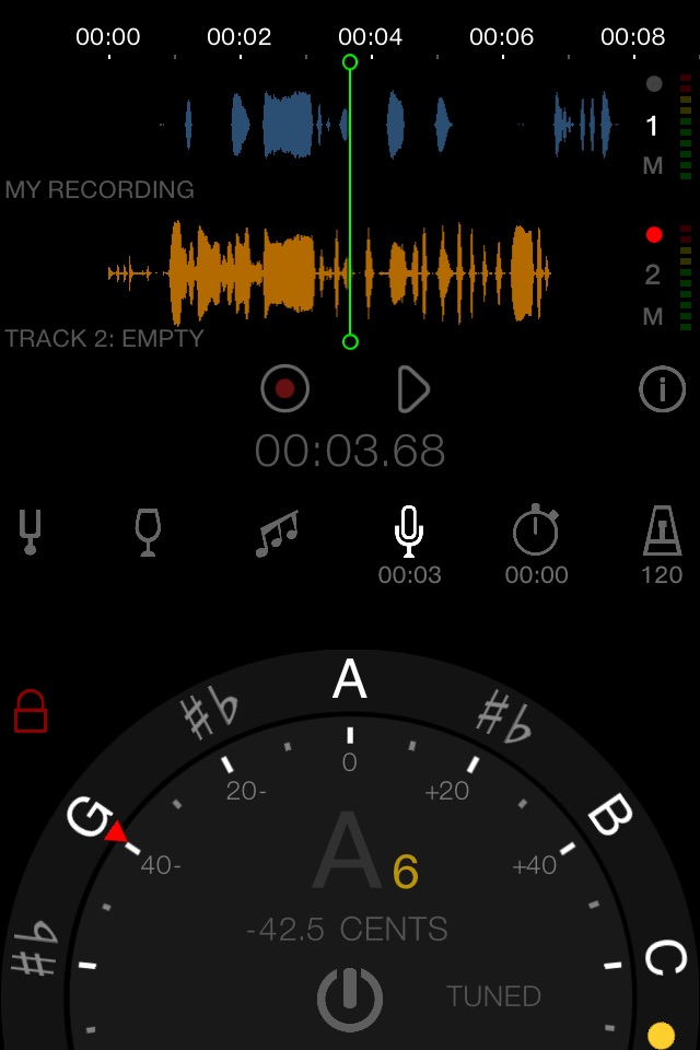 Tuned XD - Singers & Guitarists Tuner + Multitool screenshot 4