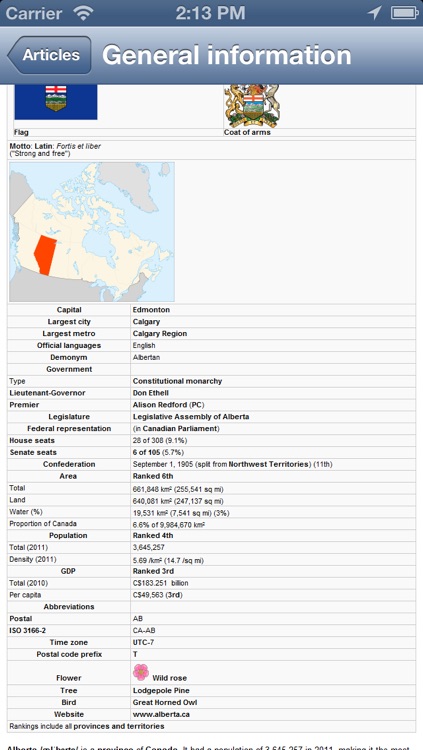 Alberta, Canada Offline Map - PLACE STARS screenshot-4
