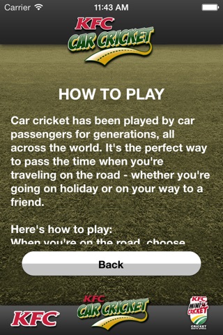 KFC Car Cricket screenshot 2