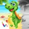 Dinosaur scratch and paint for kids is a great scratch color game for kids & toddlers