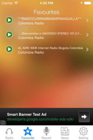 Colombian Radio News Music Recorder screenshot 3