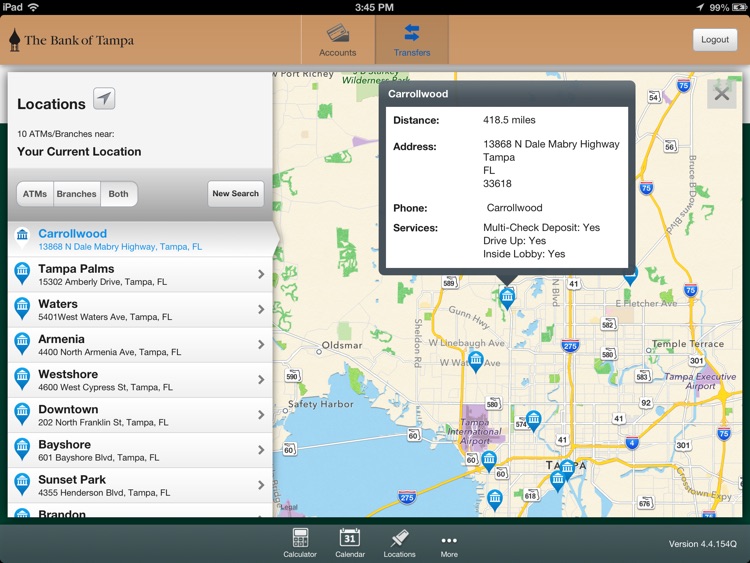 The Bank of Tampa Mobile Banking for iPad screenshot-4