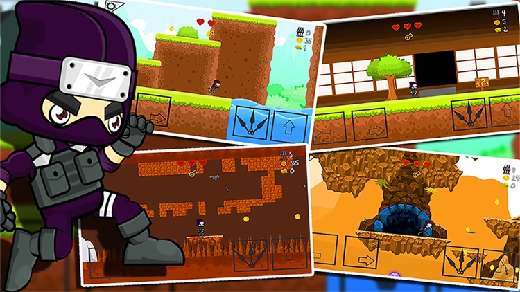 NINJA SIDE 2D (A platform jump n shoot game)