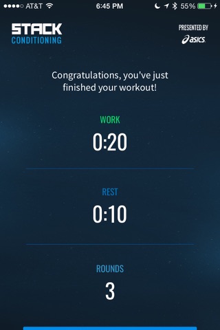 STACK Conditioning Presented by ASICS - Free Interval Timer and Fitness Challenges screenshot 3