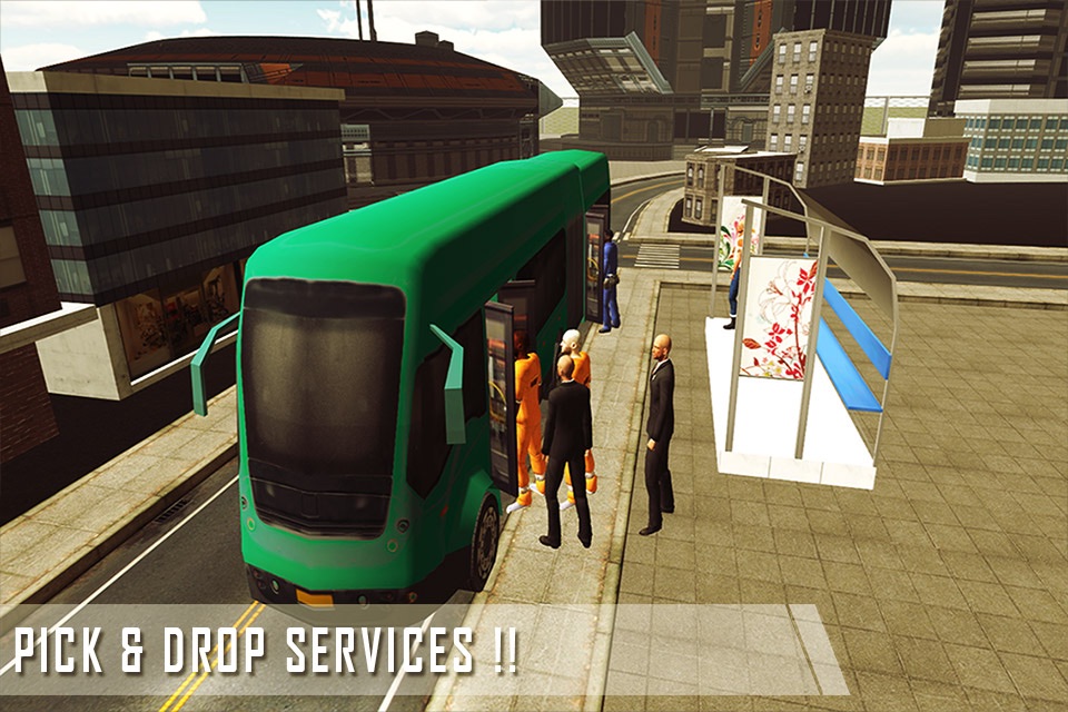 Real City Bus Driver 3D Simulator 2016 screenshot 2