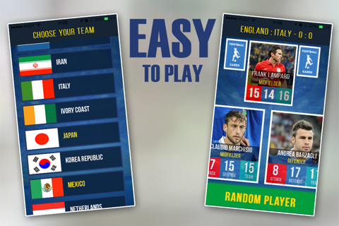 Football Cards - Cup 2014 Edition screenshot 3