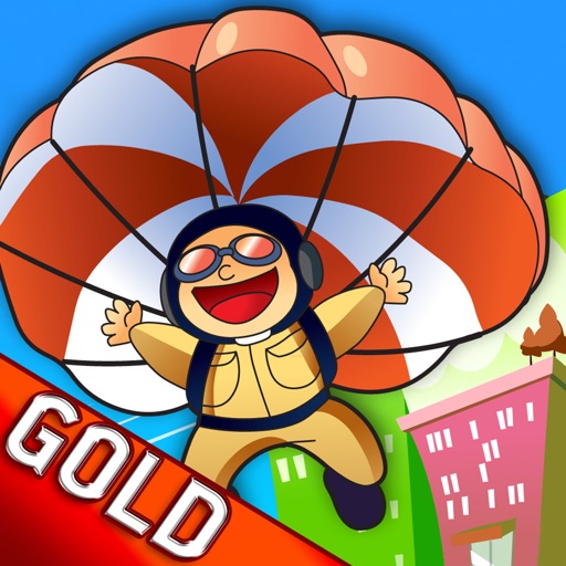 Base jump crazy downtown skydiver - Gold Edition icon