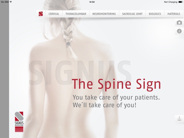 SIGNUS App for iPad