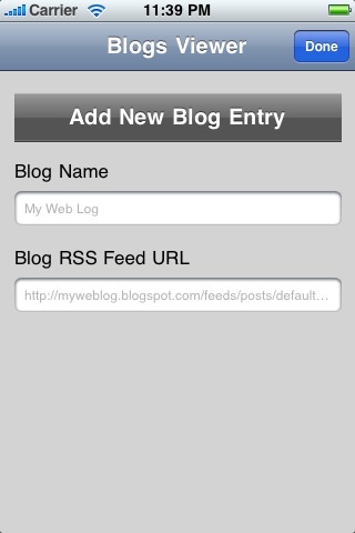 Blog Viewer screenshot 2