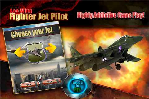 Ace Wing Fighter Jet Pilot Blowout Free - Stealth deathmatch for Sky Domination screenshot 2