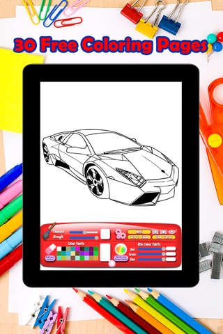 Super Car Coloring Pages For Kids screenshot 2