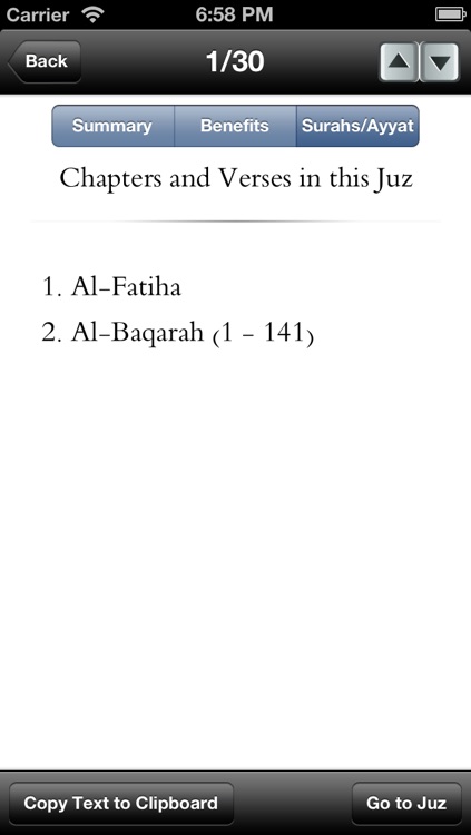 A Summary of the Quran: Juz by Juz screenshot-3