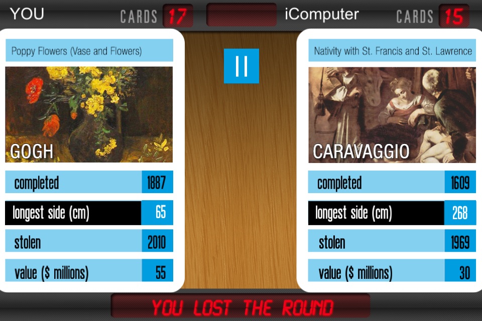 Famous Art Robberies - The Art Trump Card Game by KULTURMEISTER screenshot 3