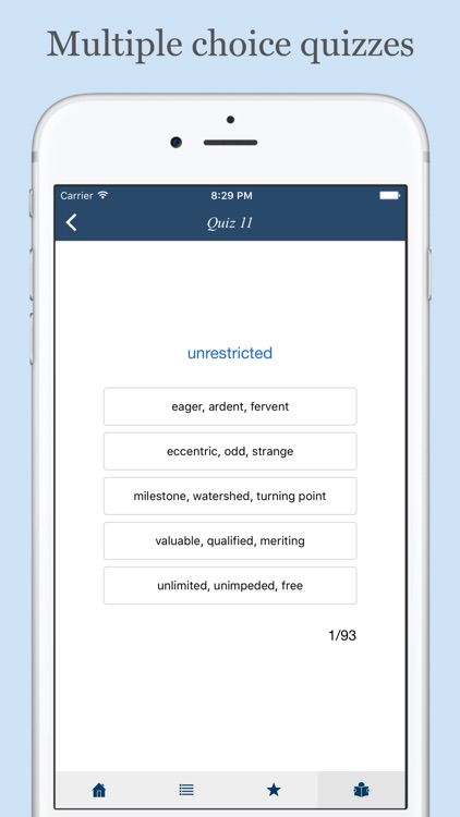 TOEFL essential vocabulary - Flashcard and Quiz screenshot-3