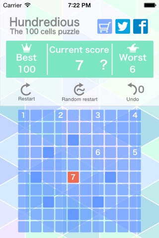 Hundredious (100 Cells Puzzle Game) screenshot 2