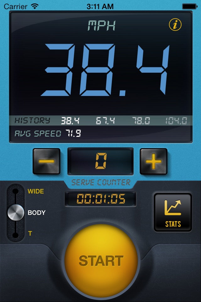 Tennis Serve Speed Radar Gun By CS SPORTS screenshot 4