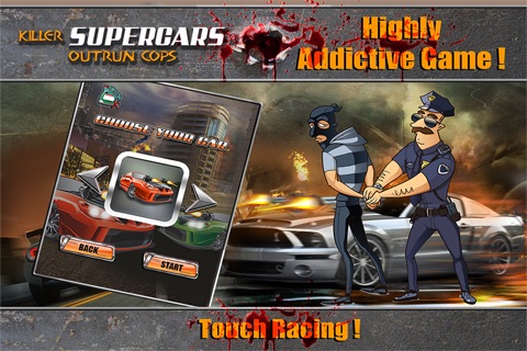 Killer Supercars Outlaws Outrun Cops : Fast Chase & Race Rally screenshot 2