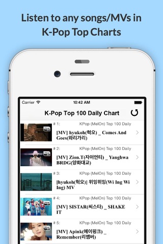 KPop Starz: Real-time Chart & K-Pop Radio + Videos, Music, Photos, Social & News screenshot 3