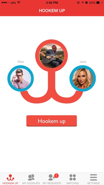 Hookem app : Hookup your friends