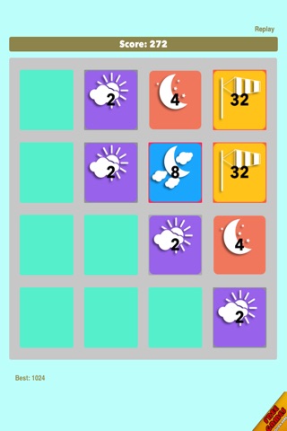 Weather 2048 FREE - A Climate Logic Strategy Puzzle screenshot 4