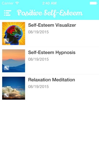 Positive Self-Esteem Visual Meditation and Affirmations screenshot 3