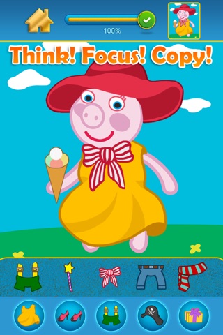 A Happy Pig Family Party Copy Dress Maker - Kids Game - Advert Free screenshot 3