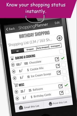 Shopping Planner - Grocery List Items Organizer screenshot 4