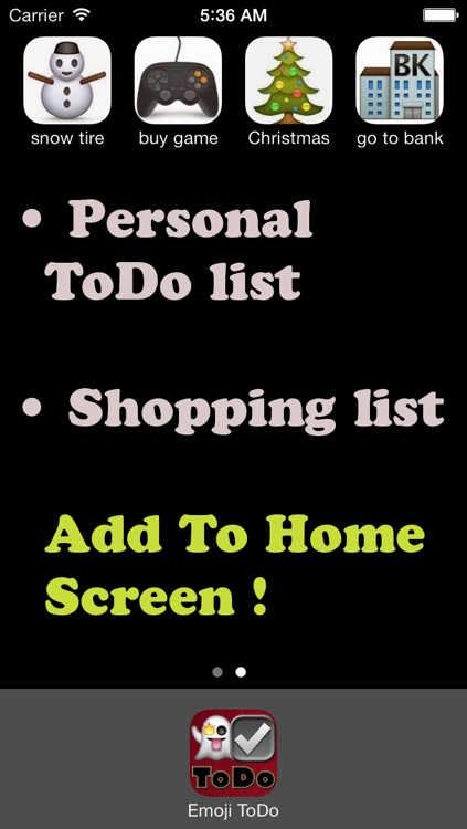 Emoji ToDo Tasks List