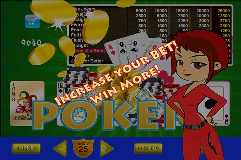Poker Wall Free - TouchPlay Jack-s or Better Video Poker screenshot 3