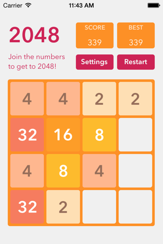 Brain Age 2048 - Most perfect puzzle game for iOS screenshot 2