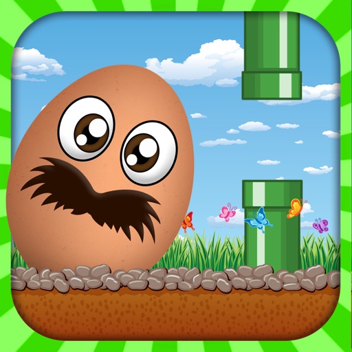 Flappy Edgar - The Crazy Mustache Egg iOS App