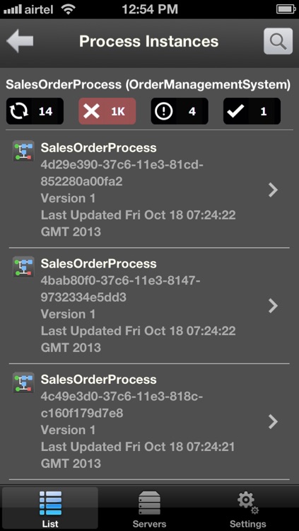 webMethods Mobile Monitor