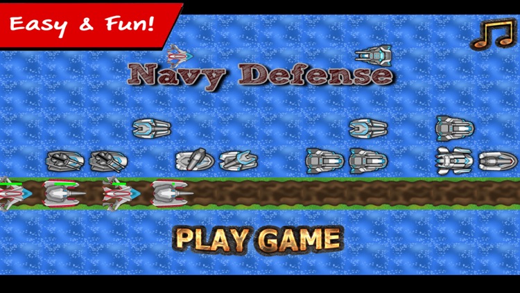 Navy defense : army weapons war tower game screenshot-1