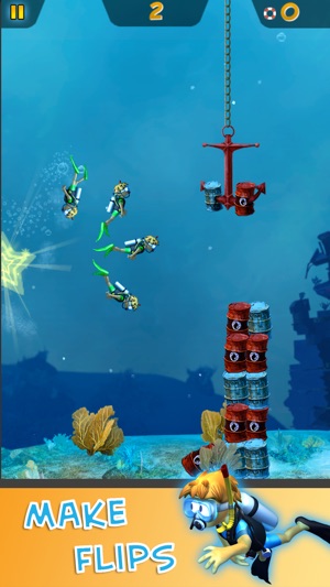 DiveMaster - Underwater Scuba Diver Treasure Race game with (圖3)-速報App