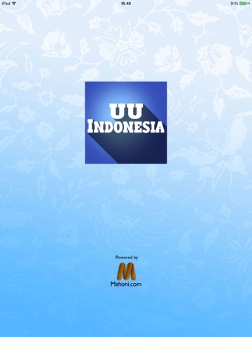 UU Indonesia iPad UU Indonesia iPad